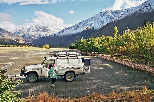 Flugplatz in Ayni, Sughd, Tadjikistan