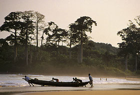 Strand von Busua, Ghana