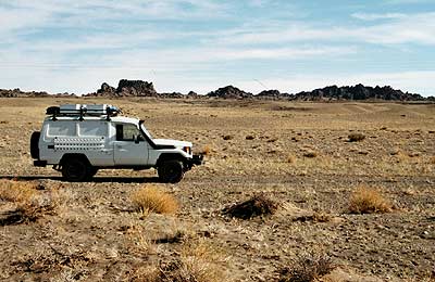 Wüstensteppe nahe Noyon, Südgobi, Mongolei