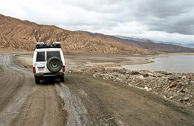 Strasse 315 hinter  Huatugou, Qinghai, China